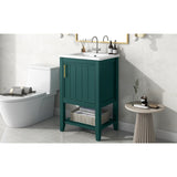 20" Bathroom Vanity with Sink, Bathroom Cabinet with Soft Closing Door