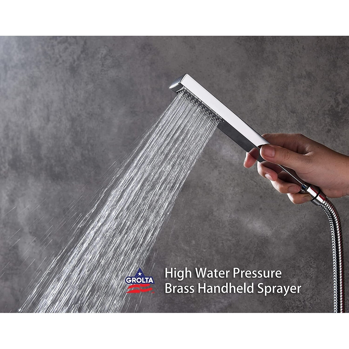 20" LED Ceiling Rainfall Shower 3 Way Thermostatic Faucet System w/ 6 Body Jets