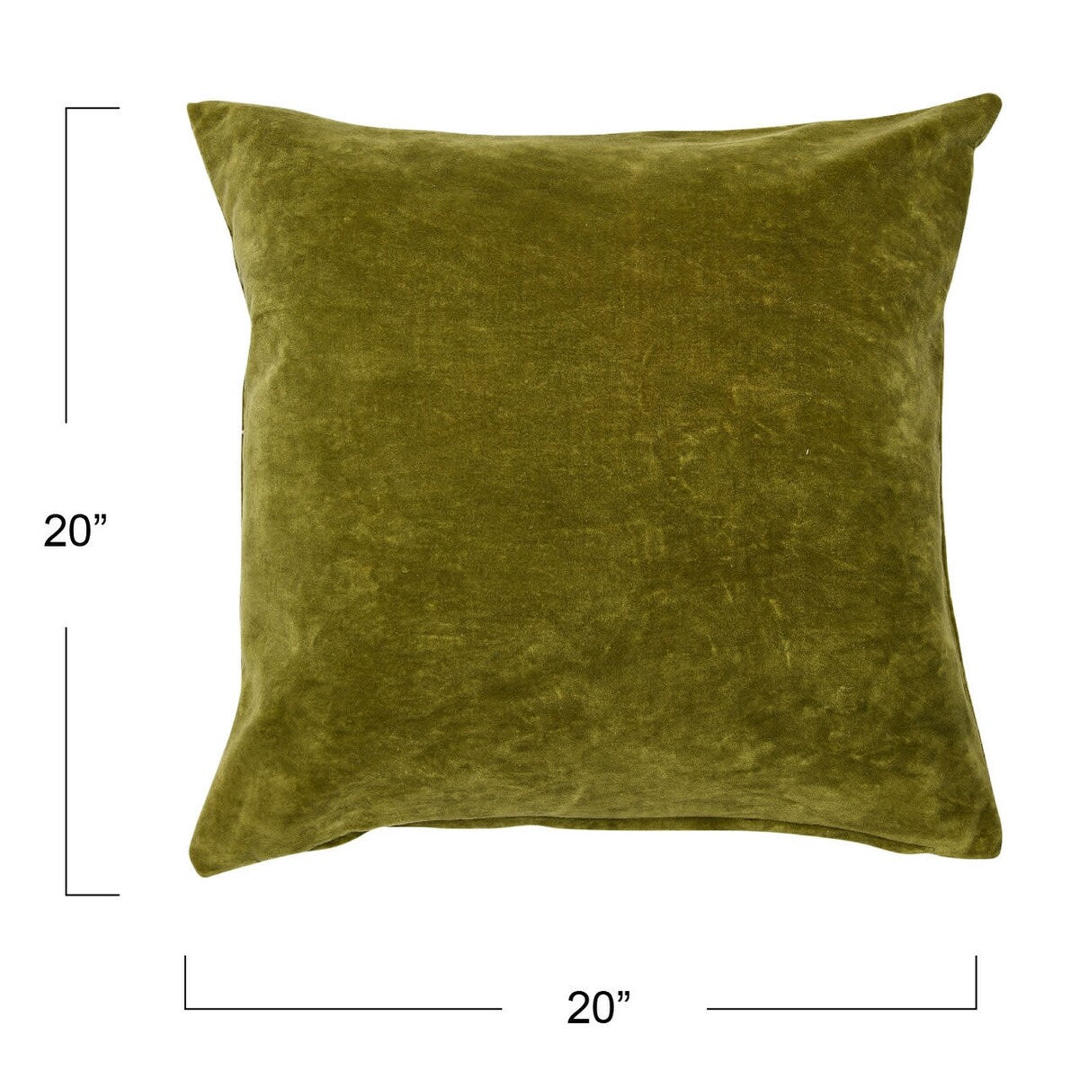 Square Velvet Knife Edge Pillow