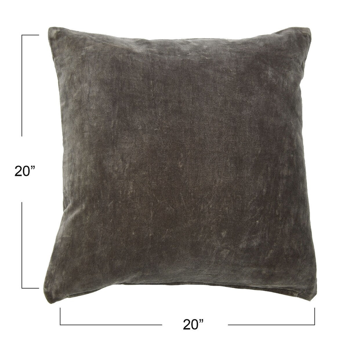 Square Velvet Knife Edge Pillow
