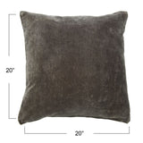 Square Velvet Knife Edge Pillow