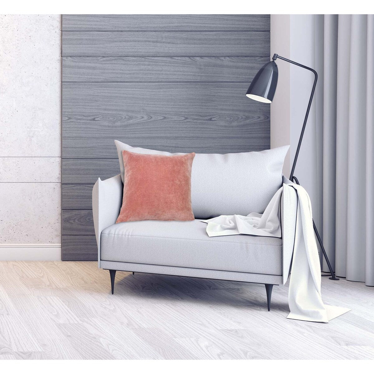 Square Velvet Knife Edge Pillow