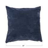 Square Velvet Knife Edge Pillow