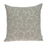 20" x 0.5" x 20" Transitional Beige Cotton Accent Pillow Cover