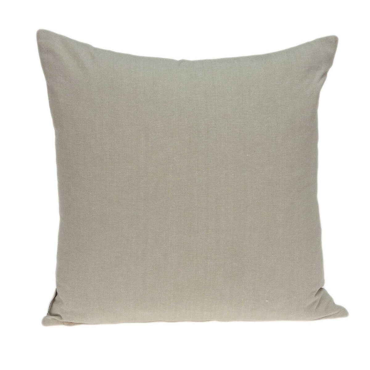 20" x 0.5" x 20" Transitional Beige Cotton Accent Pillow Cover