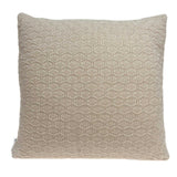 20" x 7" x 20" Elegant Transitional Tan Accent Pillow Cover With Down Insert