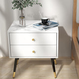 20"W white nightstand wihe drawers,bedside table ,bedroom nightstand for Bedroom, Night Stand