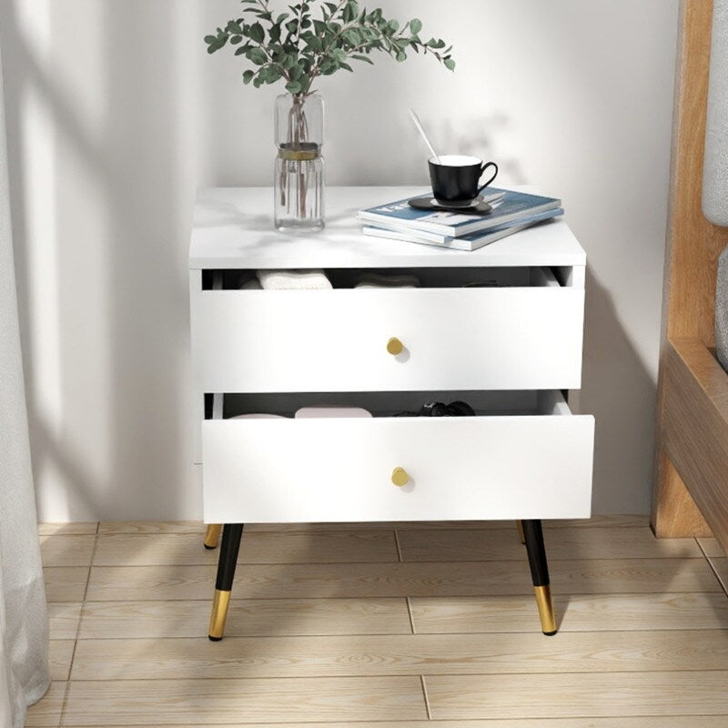 20"W white nightstand wihe drawers,bedside table ,bedroom nightstand for Bedroom, Night Stand