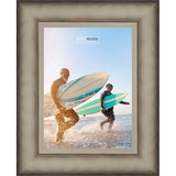20x12 Traditional Antique Silver Complete Wood Picture Frame with UV Acrylic, Backing, & Hardware