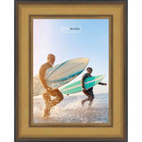 20x16 Traditional Gold Complete Wood Picture Frame with UV Acrylic, Foam Board Backing, & Hardware