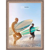 20x32 Traditional Silver Complete Wood Picture Frame with UV Acrylic, Foam Board Backing, & Hardware