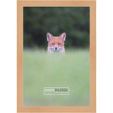 20x36 Contemporary Natural Complete Wood Picture Frame with UV Acrylic, Foam Board Backing, & Hardware