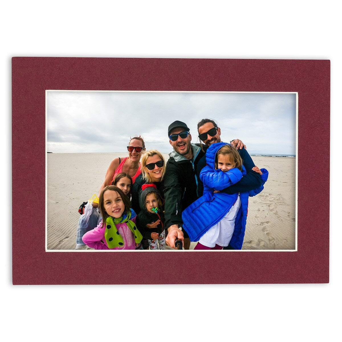 20x38 Mat Bevel Cut for 15x30 Photos - Acid Free Maroon Red Precut Matboard - For Pictures, Photos, Framing
