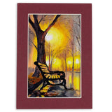20x38 Mat Bevel Cut for 15x30 Photos - Acid Free Maroon Red Precut Matboard - For Pictures, Photos, Framing