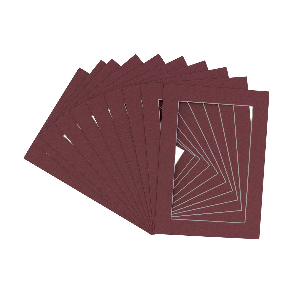 20x38 Mat Bevel Cut for 15x30 Photos - Acid Free Maroon Red Precut Matboard - For Pictures, Photos, Framing