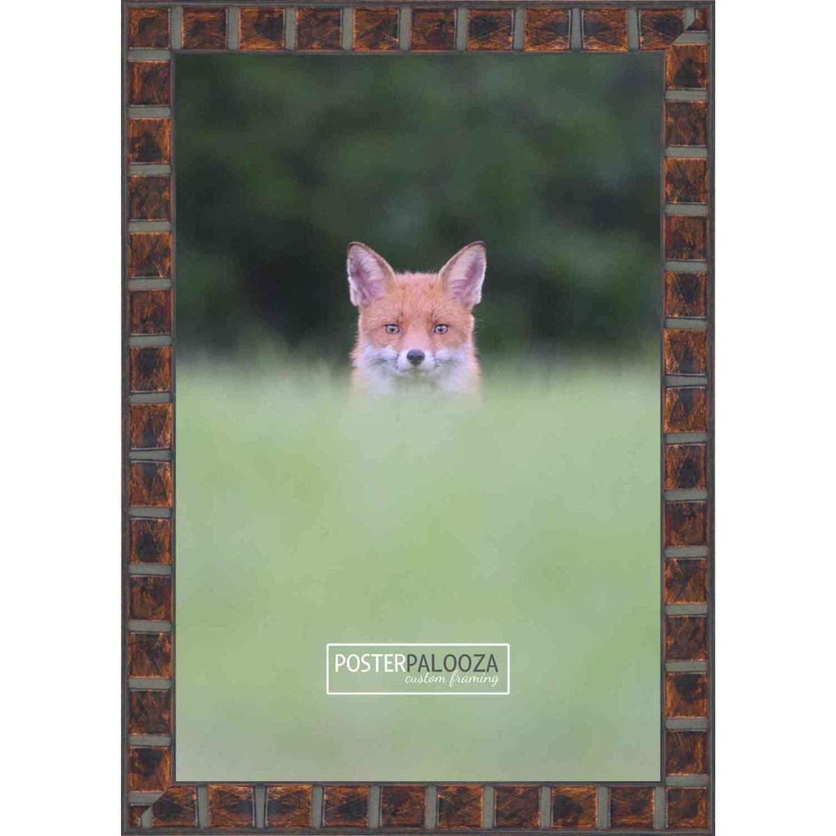 20x40 Contemporary Bronze Complete Wood Panoramic Frame with UV Acrylic, Foam Board Backing, & Hardware