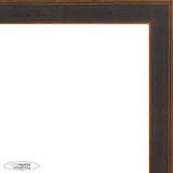 20x8 Contemporary Bronze Complete Wood Picture Frame with UV Acrylic, Foam Board Backing, & Hardware
