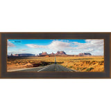 20x8 Contemporary Bronze Complete Wood Picture Frame with UV Acrylic, Foam Board Backing, & Hardware