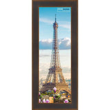 20x8 Contemporary Bronze Complete Wood Picture Frame with UV Acrylic, Foam Board Backing, & Hardware