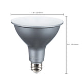 21W PAR38 LED 27K/30K/35K/40K/50K CCT Selectable Medium Base 120V - Silver