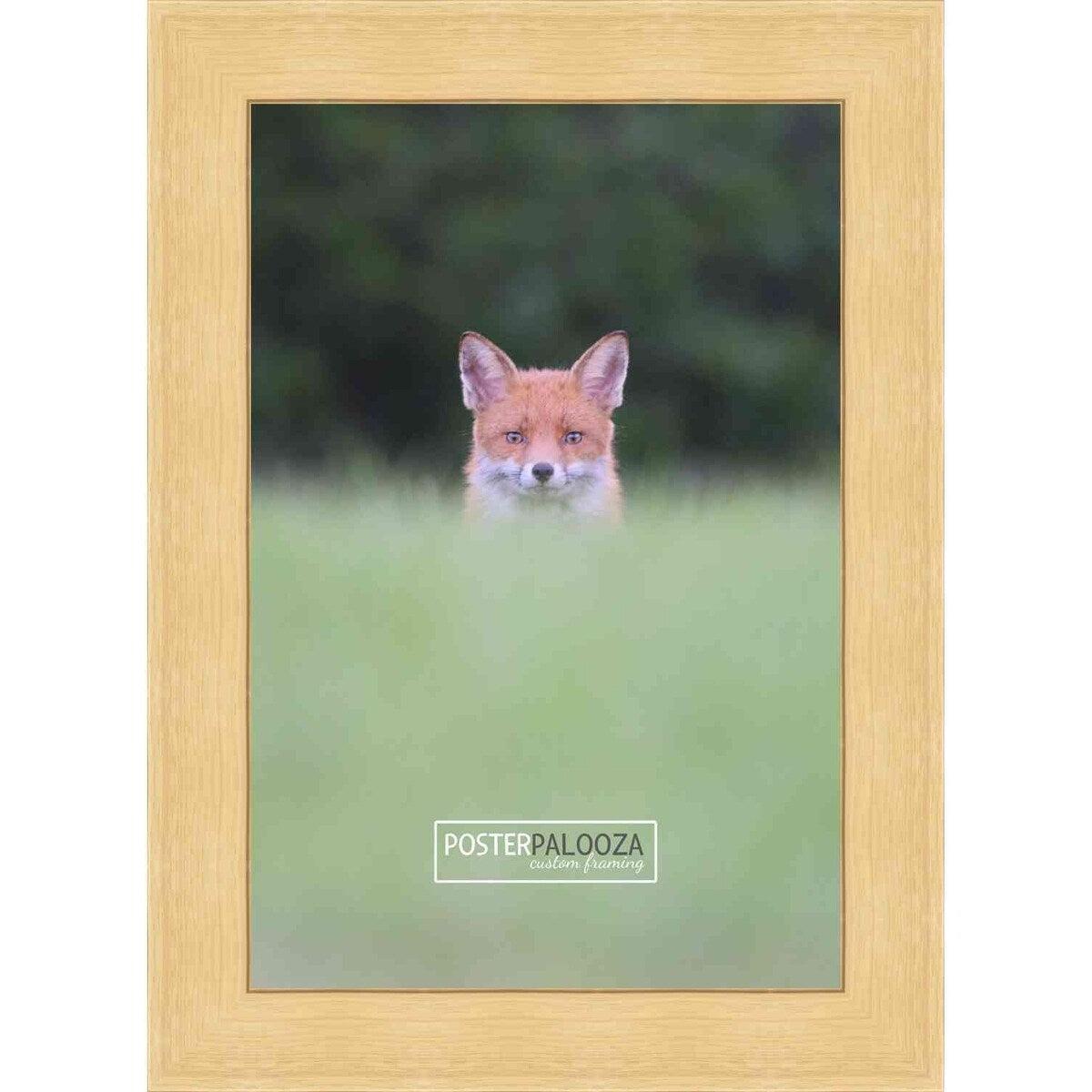 21x28 Traditional Natural Complete Wood Picture Frame with UV Acrylic, Foam Board Backing, & Hardware