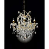 22 In. Bella Petite Gold Crystal 5 Light Chandelier - n