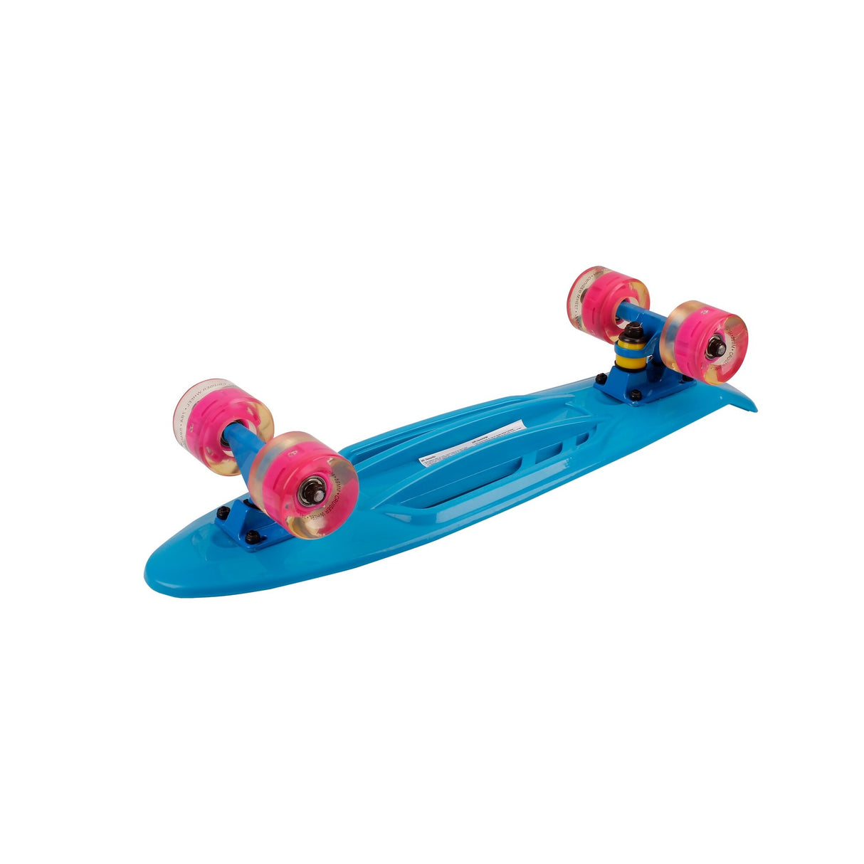 22 Inch Skateboard with LED Light Up PU Wheels And Bendable Deck - 1pc