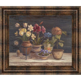 22 in. x 26 in. "Floral Sensation I" By Vivian Flasch Framed Print Wall Art