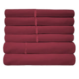2200 Count 6 Pc Premium Bamboo Deep Pocket CalKing Sheet Burgundy