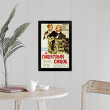 "A Christmas Carol (1938)" Black Framed Print