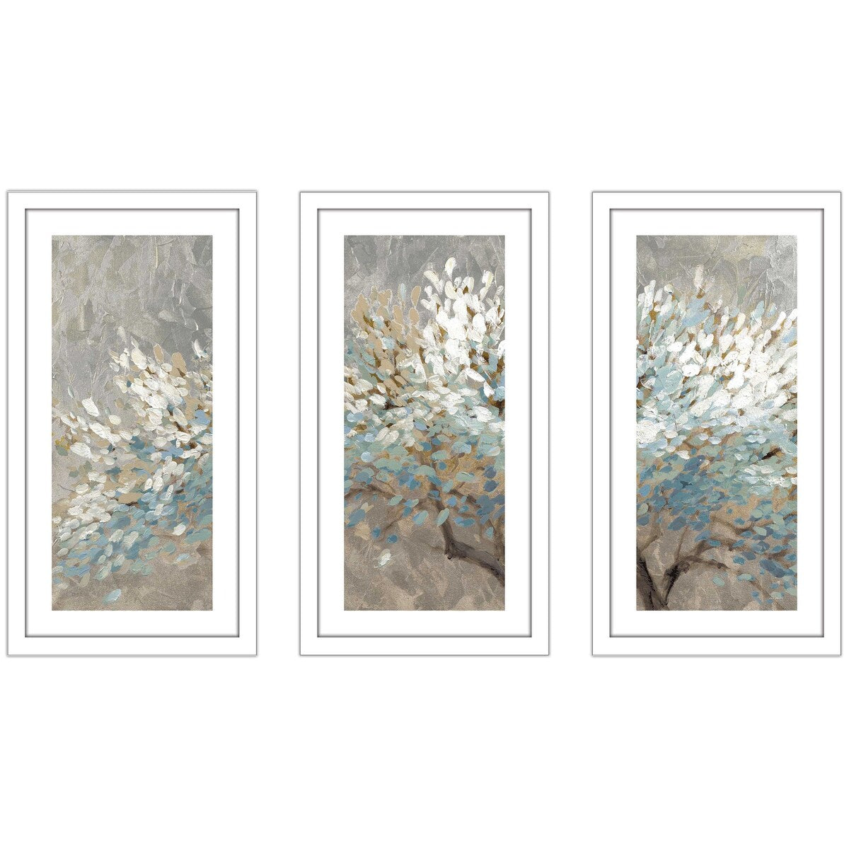 "A Thousand White Lifetimes" 3 Piece Print on White Aluminum