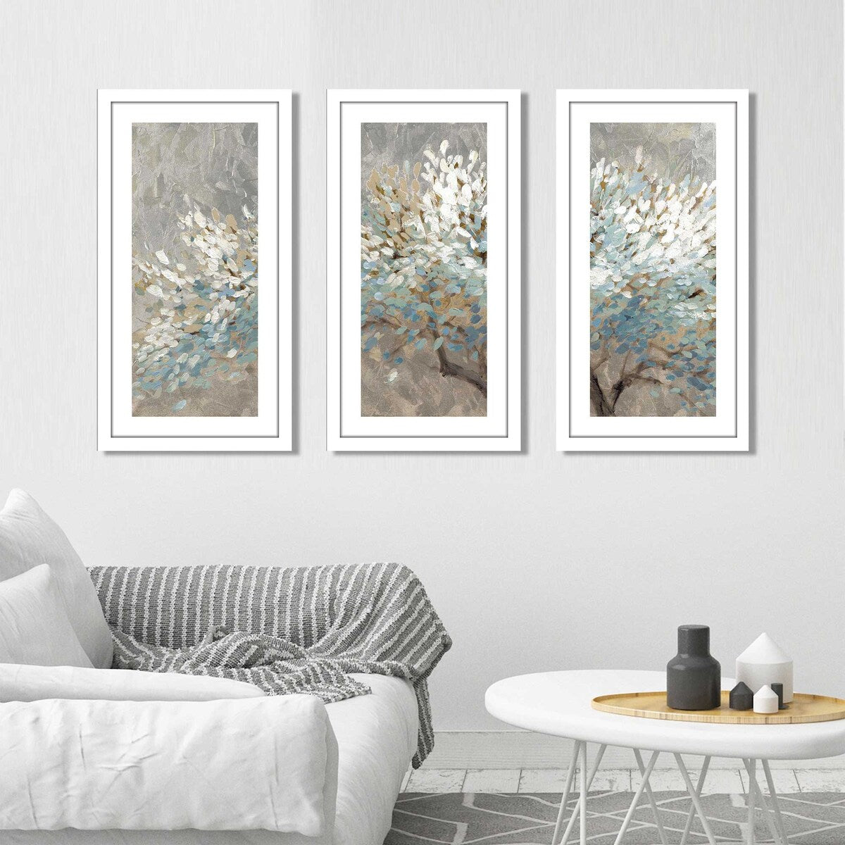 "A Thousand White Lifetimes" 3 Piece Print on White Aluminum