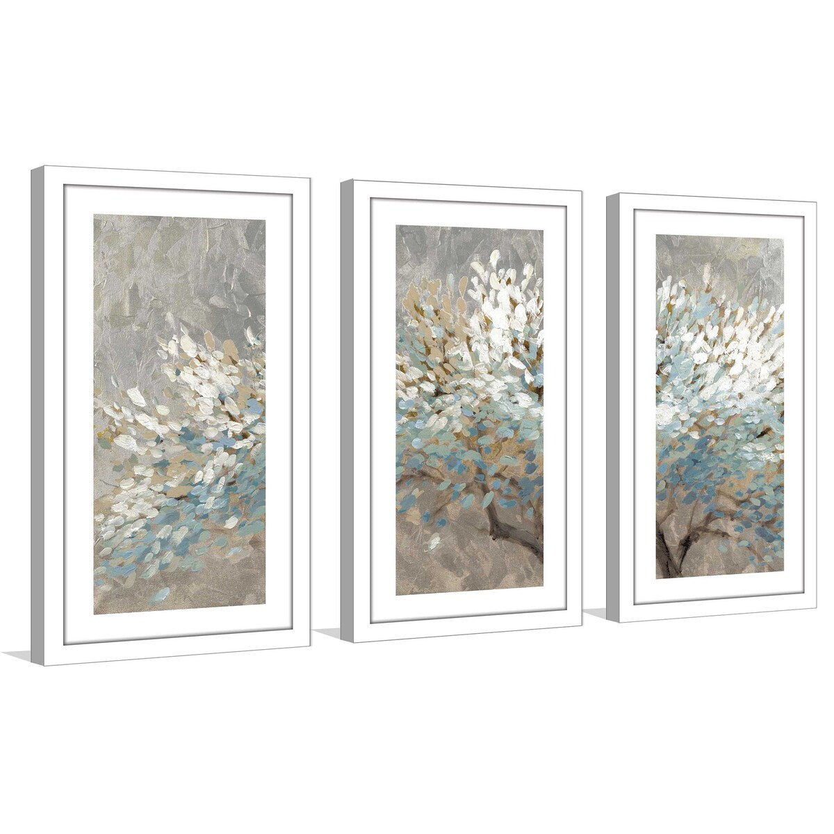 "A Thousand White Lifetimes" 3 Piece Print on White Aluminum