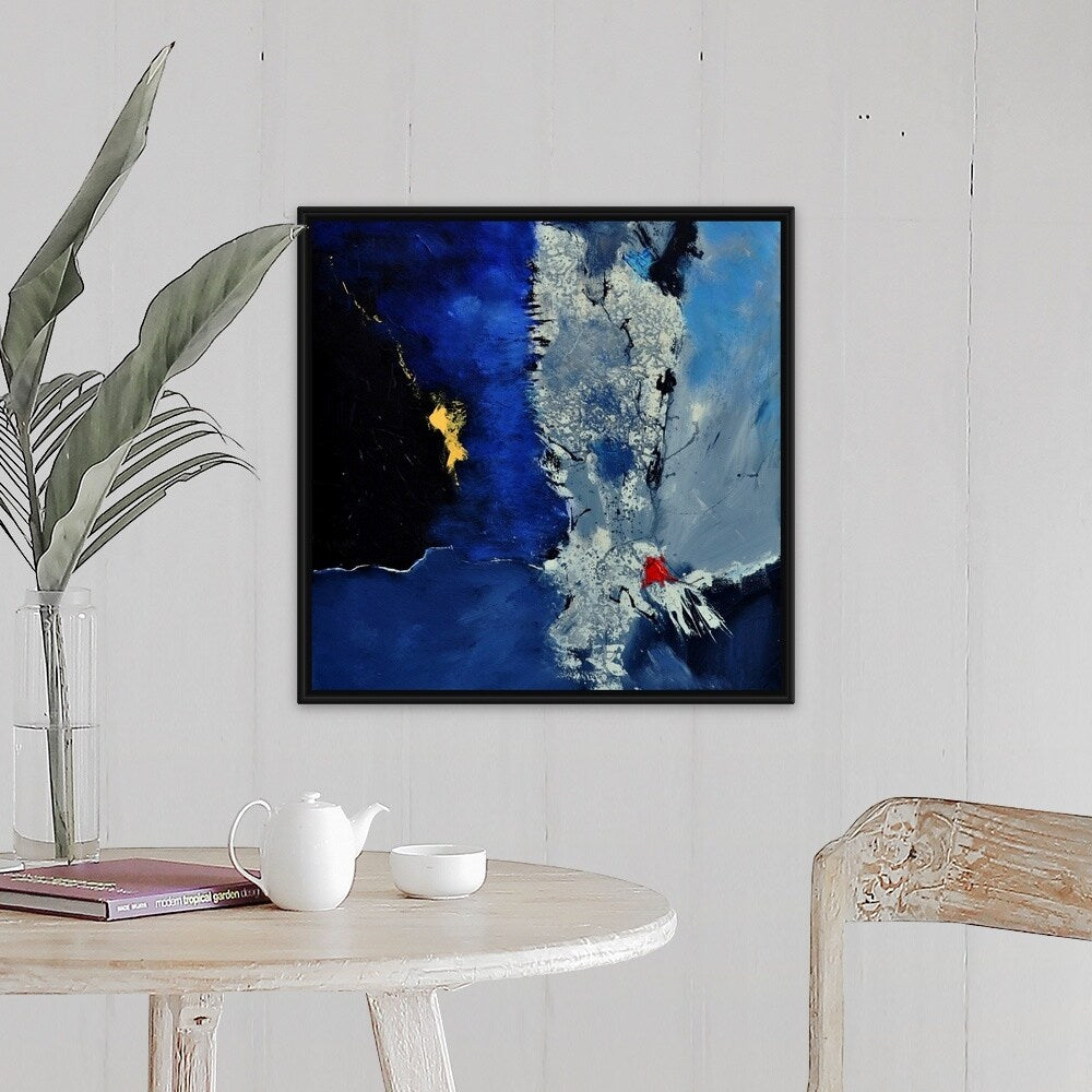 "Abstract 88313091" Black Float Frame Canvas Art