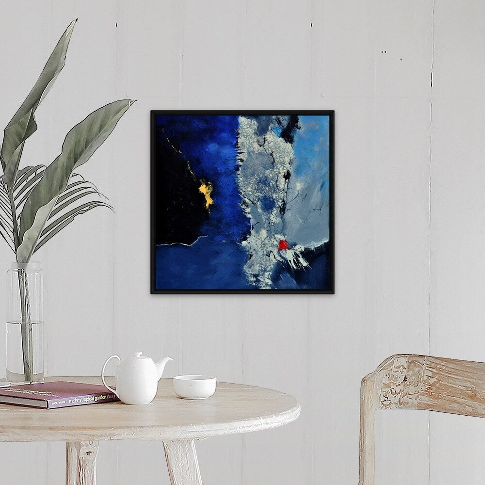 "Abstract 88313091" Black Float Frame Canvas Art