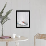 "Across the Block VII" Black Framed Print