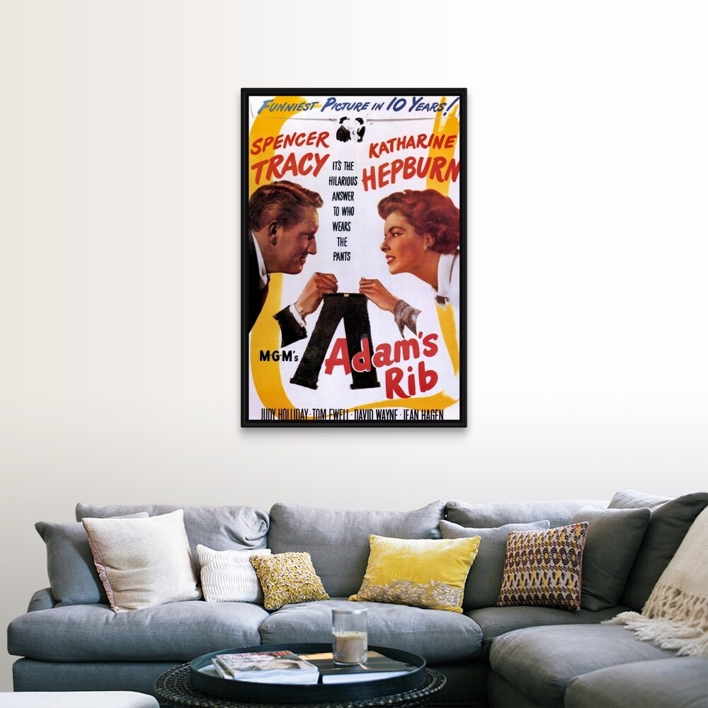 "Adams Rib (1950)" Black Float Frame Canvas Art