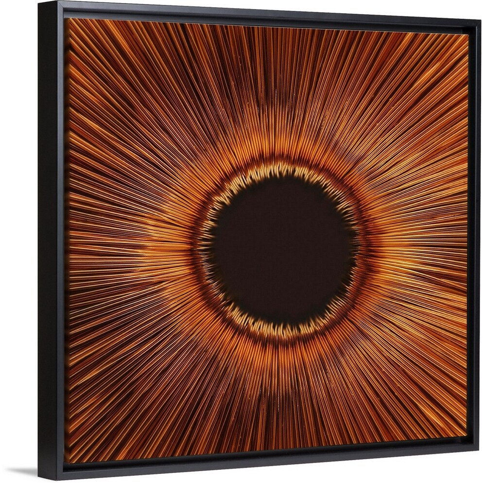 "An abstract hole" Black Float Frame Canvas Art