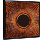 "An abstract hole" Black Float Frame Canvas Art