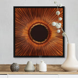 "An abstract hole" Black Float Frame Canvas Art