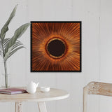 "An abstract hole" Black Float Frame Canvas Art