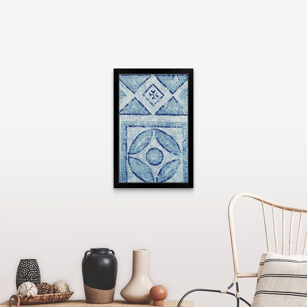 "Ancient mosaic" Black Framed Print