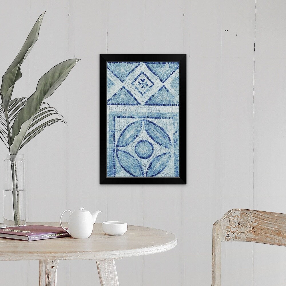 "Ancient mosaic" Black Framed Print