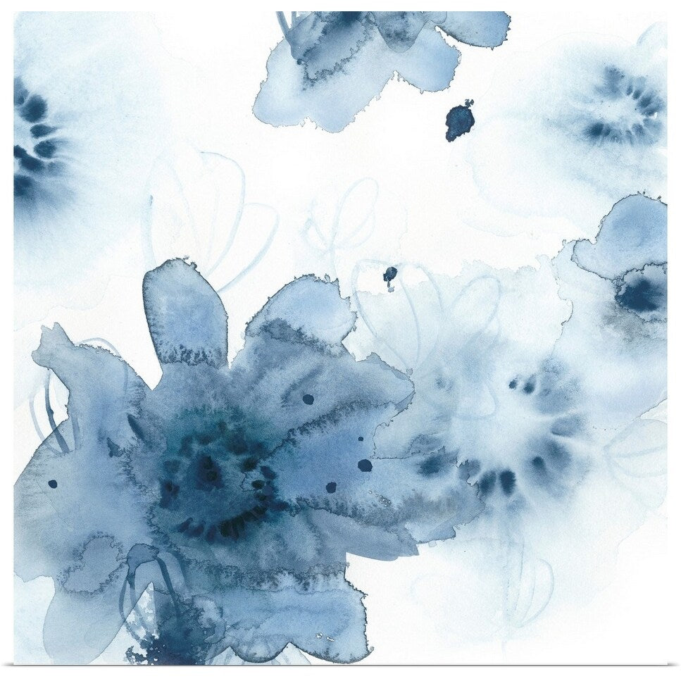 "Aquatic Indigo II" Poster Print
