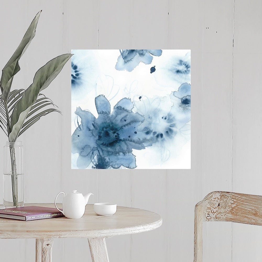 "Aquatic Indigo II" Poster Print