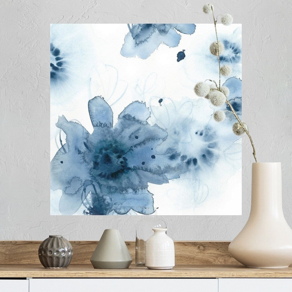 "Aquatic Indigo II" Poster Print