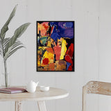 "Arles" Black Float Frame Canvas Art