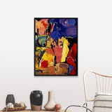 "Arles" Black Float Frame Canvas Art
