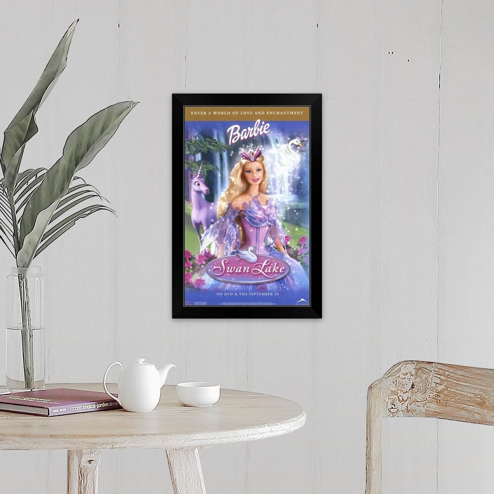 "Barbie of Swan Lake (2003)" Black Framed Print