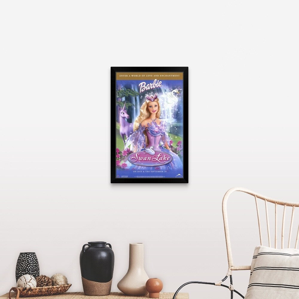 "Barbie of Swan Lake (2003)" Black Framed Print